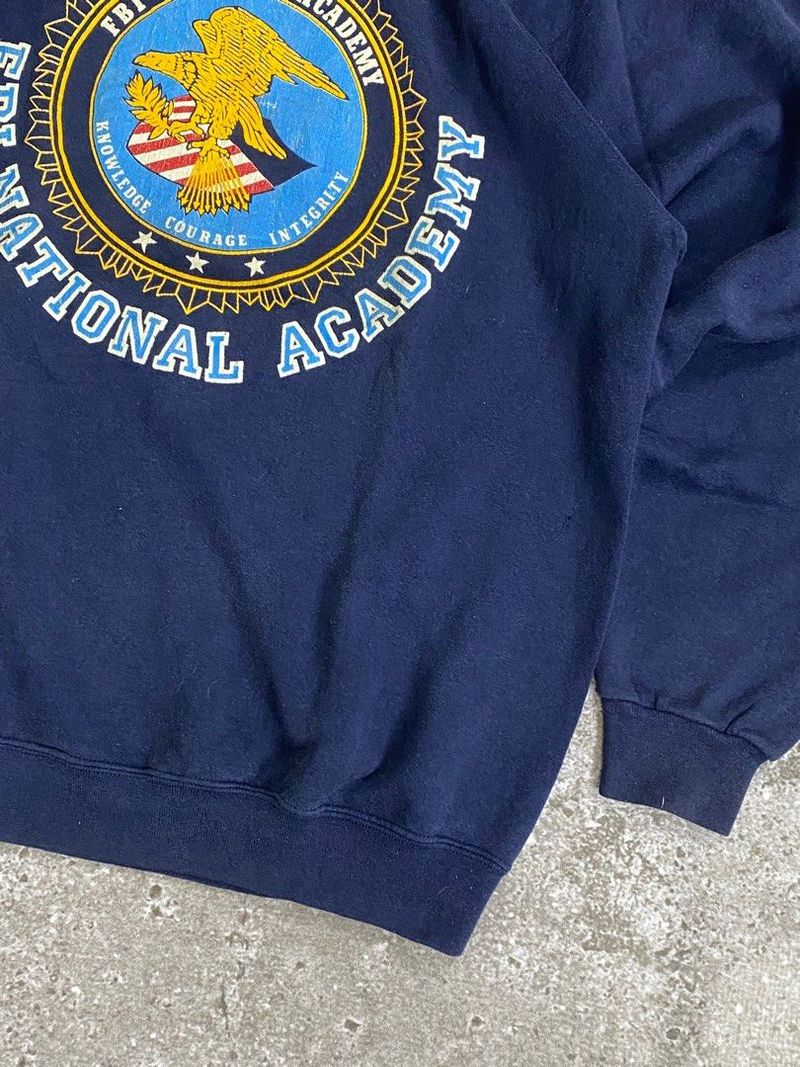 Vintage Sweatshirt Pria navy, foto 3