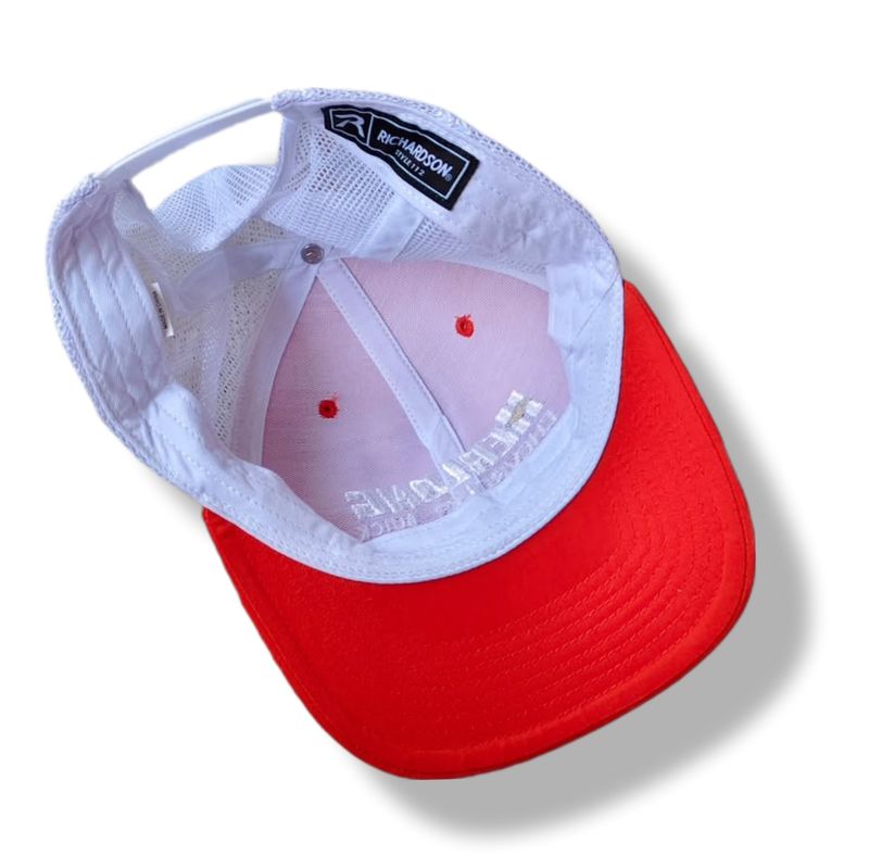 Casual Hat Wanita white red, foto 2