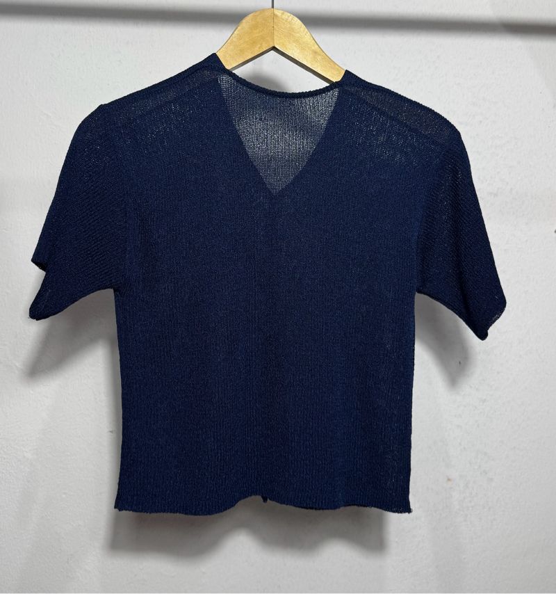 Cardigan croptop rajut, foto 3