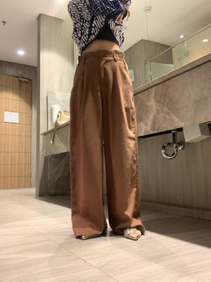 Wide leg pants coklat