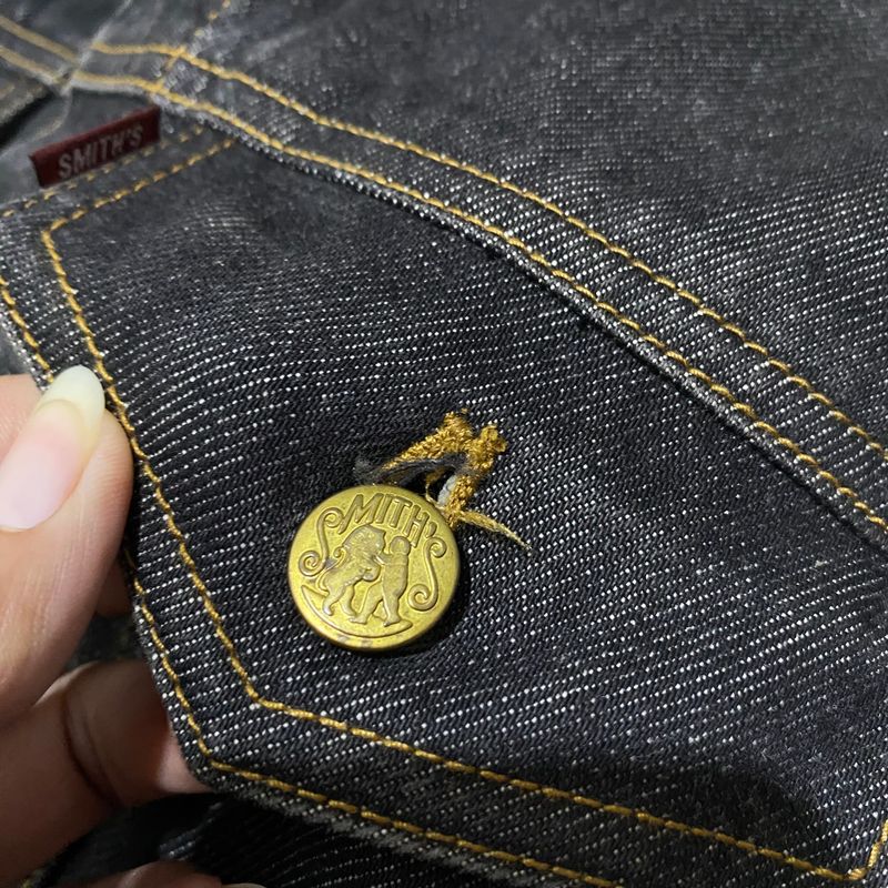 Vintage Denim jacket Pria black, foto 4