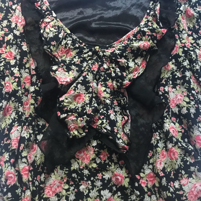 Black Floral Mididress, foto 4
