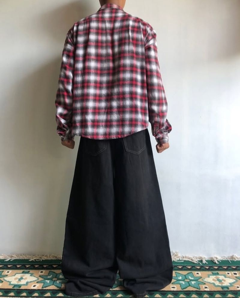 jiniso BAGGY JEANS FULL BLACK, foto 8