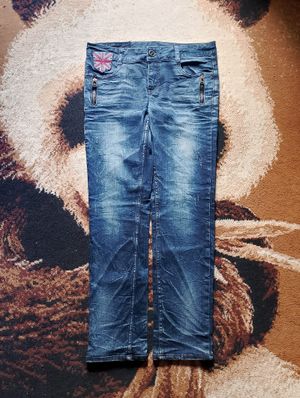 jeans fading timbul