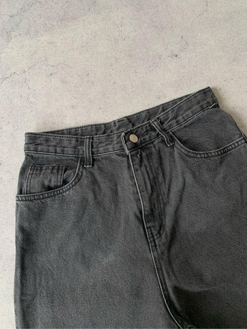 KOREAN BAGGY JEANS DARK GREY, foto 3