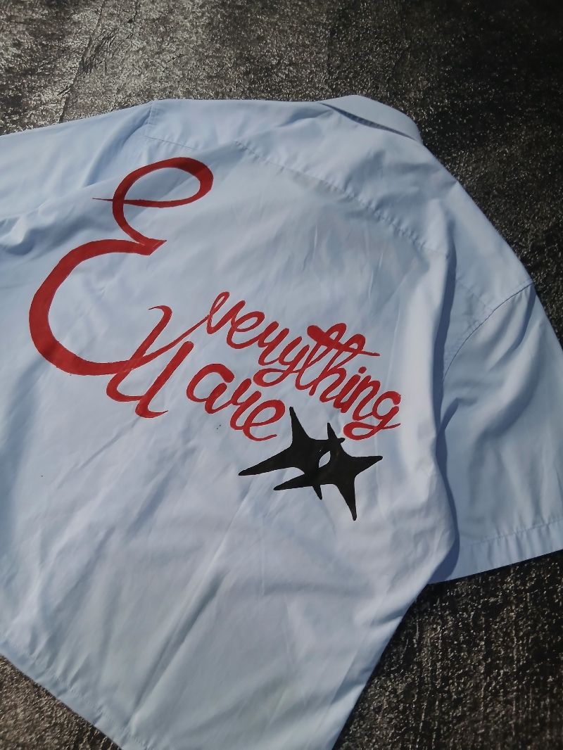 HANDPAINT KEMEJA BOXY HINDIA - EVERYTHING U ARE, foto 8
