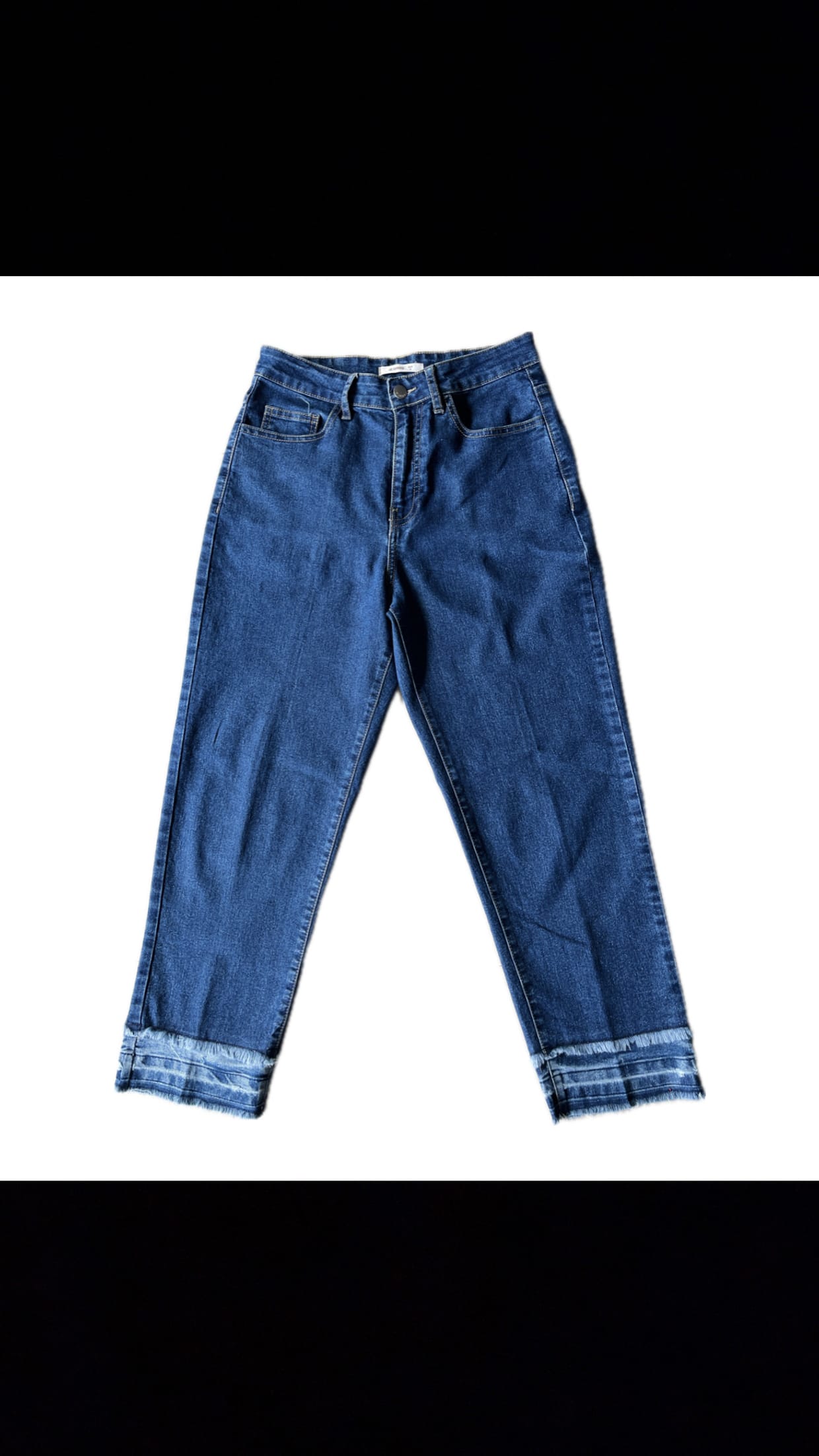 et cetera Minimalist Casual High waisted jeans Wanita navy