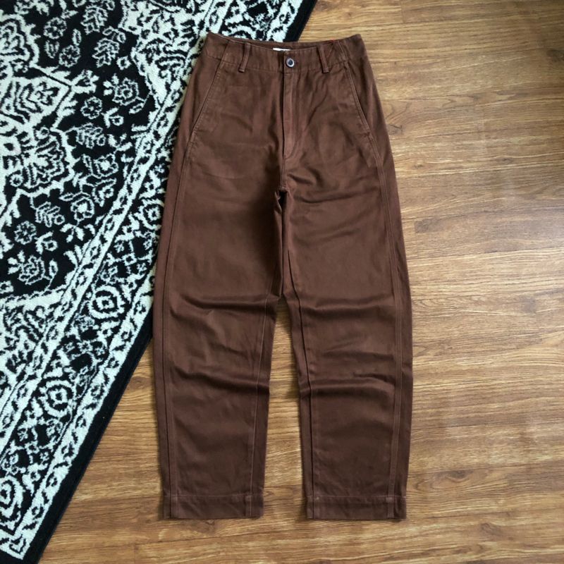 LONGPANTS BARREL UNIQLO BROWN, foto 3