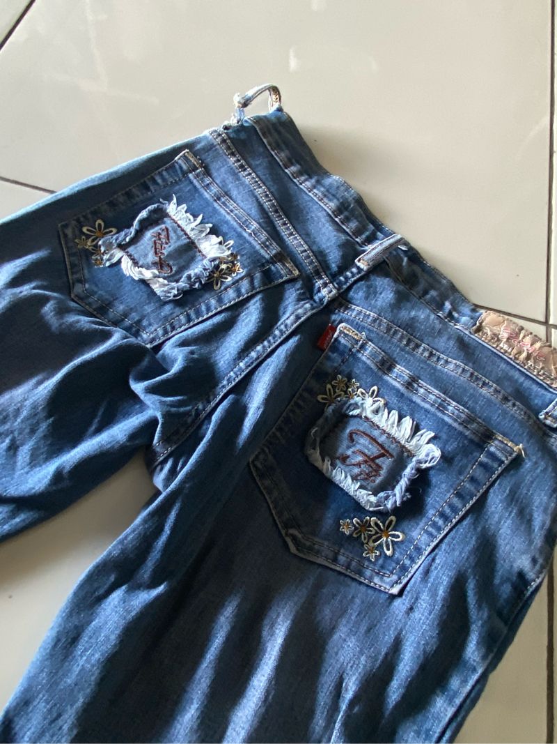 Celana denim art avant garde, foto 4