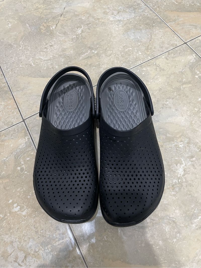 Crocs Literide Clog Unisex - Black Grey, foto 2