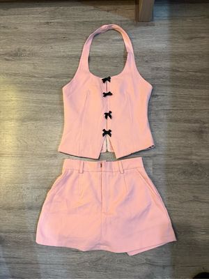 one set ribbon pink