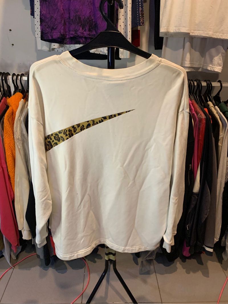 Crewneck Nike Big Swoosh leopard print, foto 4