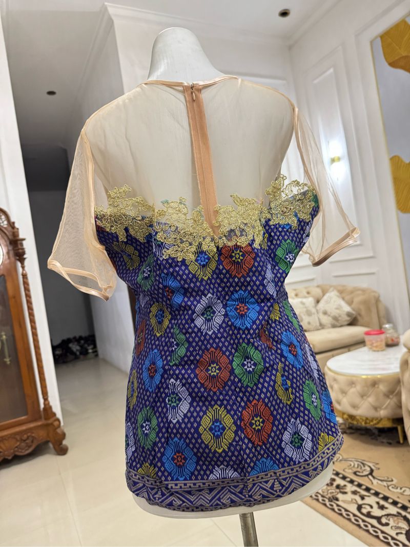 Blouse batik modern kombinasi, foto 2