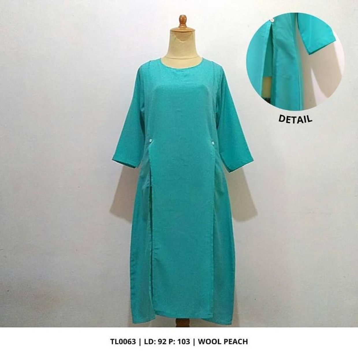 Minimalist Muslim Baju muslim Wanita blue