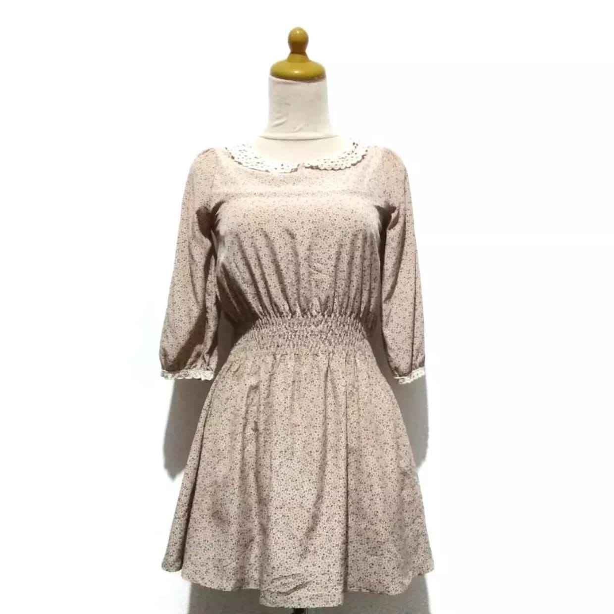 Cottagecore Coquette Summer dress Wanita white pink