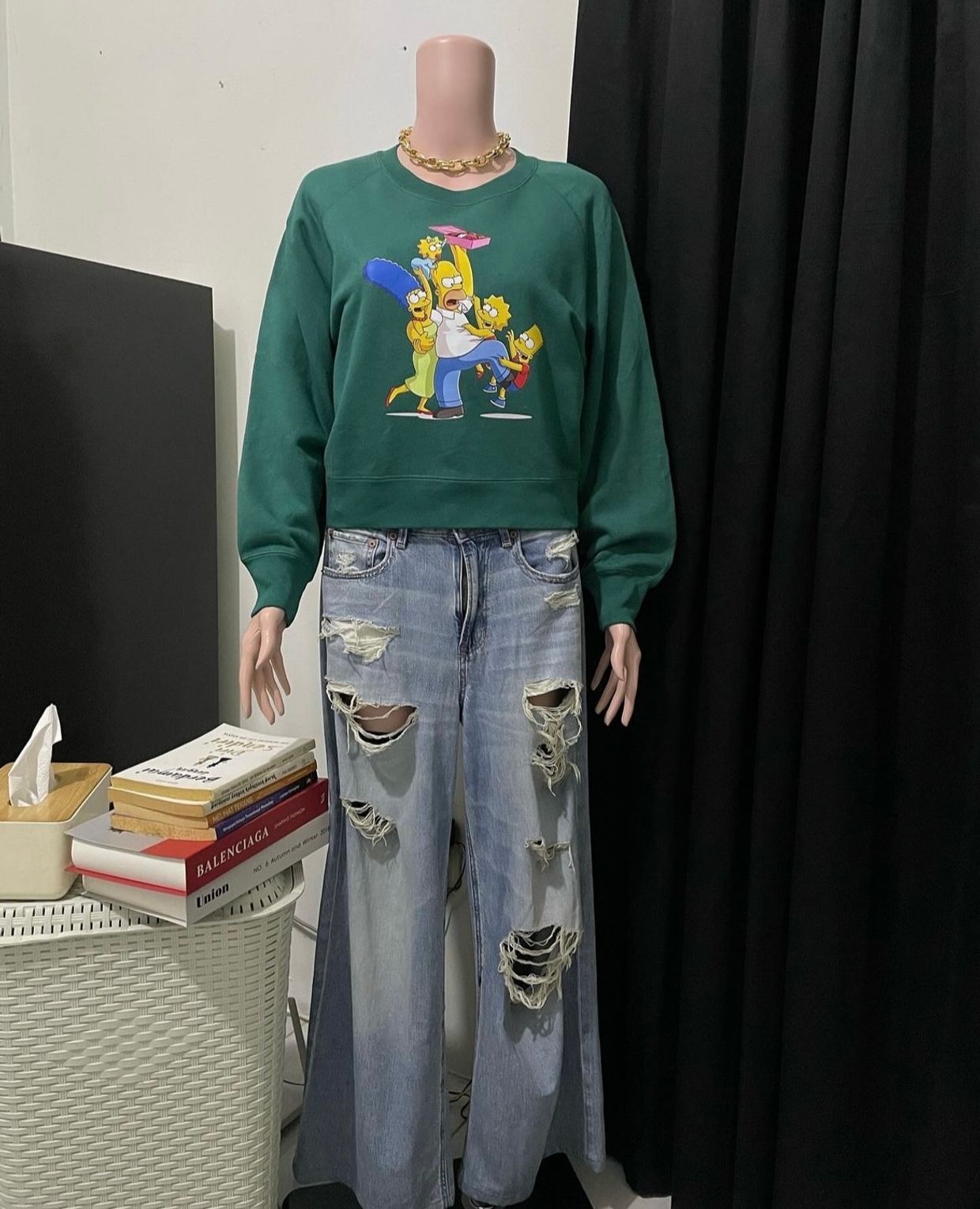 Casual Sweater Wanita green