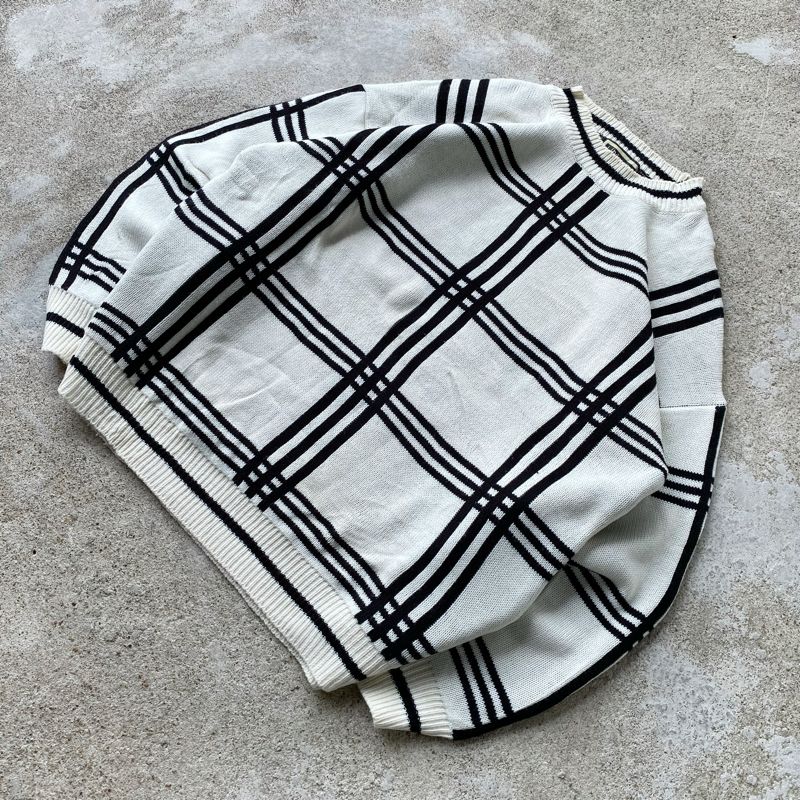 LIBERO PLAID SWEATER KNIT, foto 4