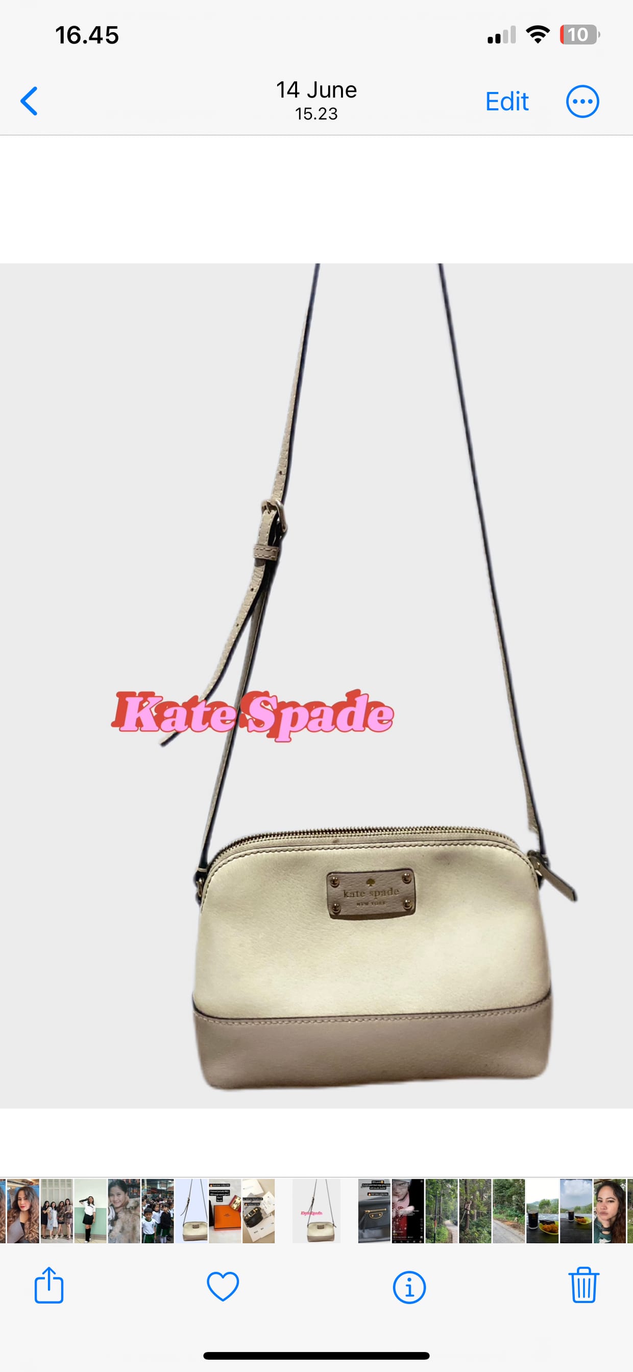 Kate Spade Casual Shoulder bag Wanita khaki