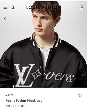 LV necklace pearl fusion