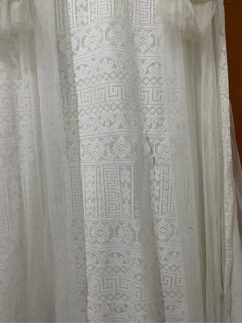 Dress borkat putih (preloved), foto 4