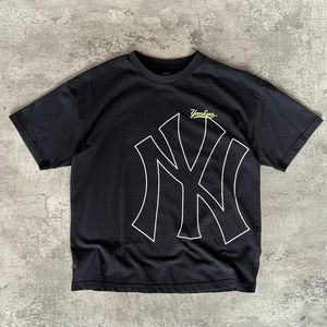 T-Shirt Kaos MLB NY YANKEES Black Hitam Unisex