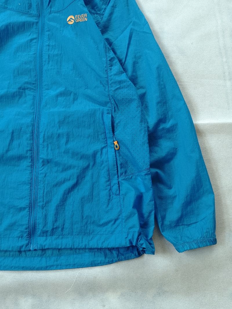 Jaket Running Fever Green Gorpcore Biru Second M, foto 5