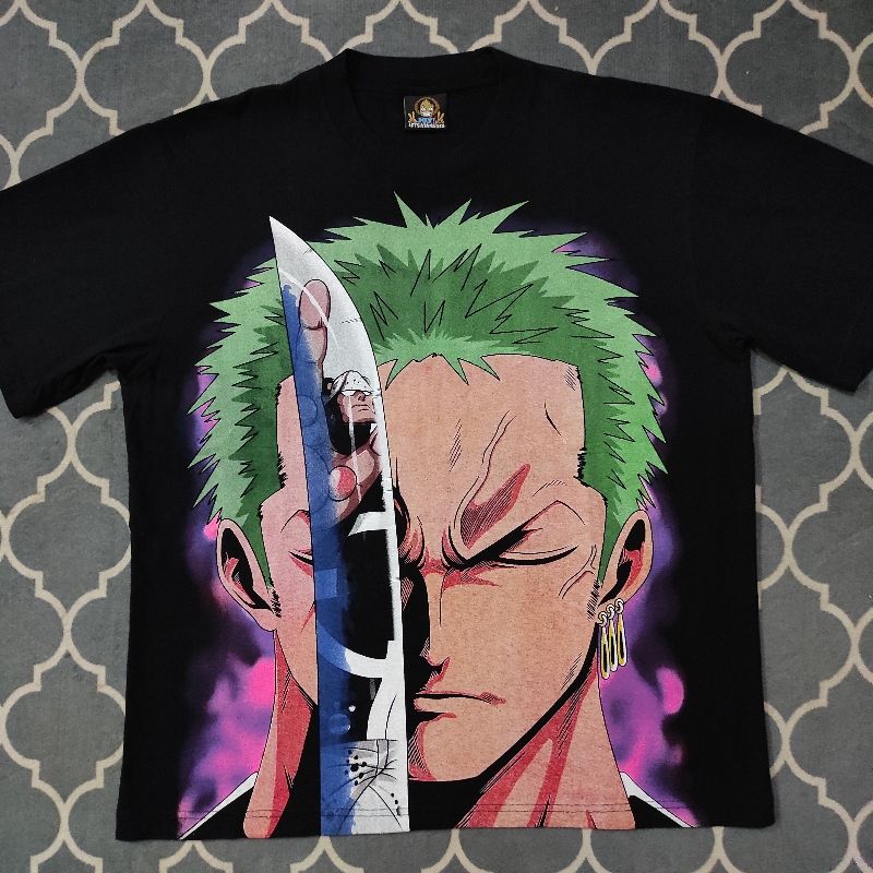 Zoro Maillot Foot One Piece Baju Tee Shirt Zoro One Piece Kaos