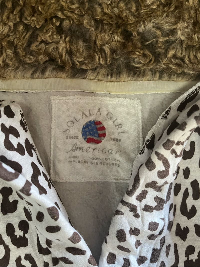 SOLALA GIRL LEOPARD PATTERN HOODIE, foto 2