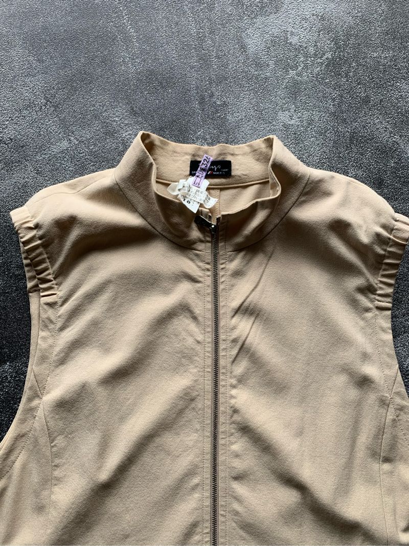 Casual Vest Pria cream tan, foto 4
