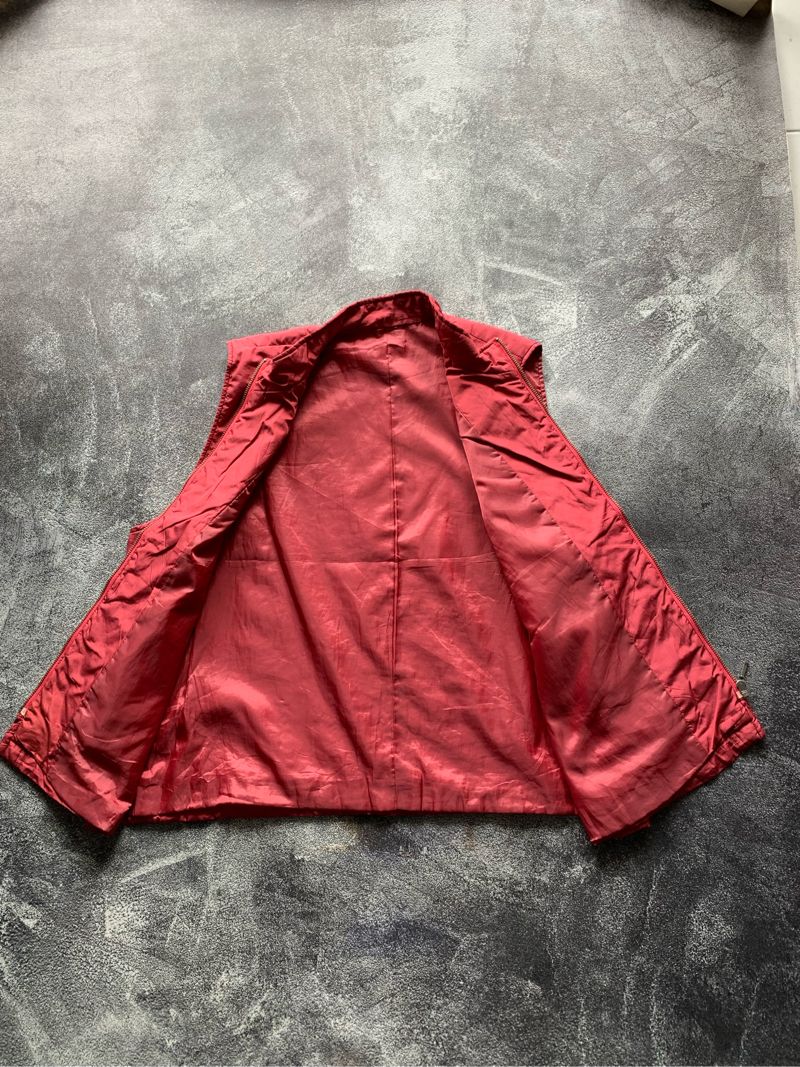 Casual Vest Pria burgundy red, foto 3