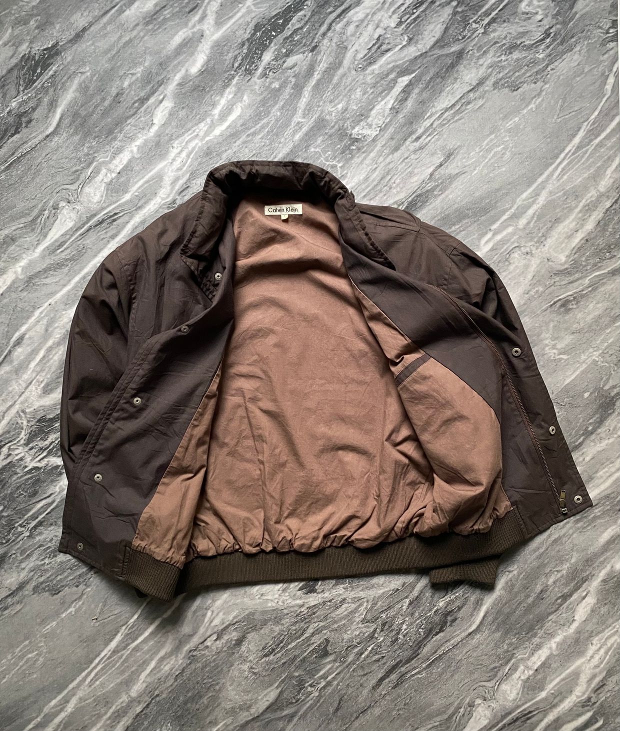 Calvin Klein Vintage Bomber jacket Pria brown, foto 3