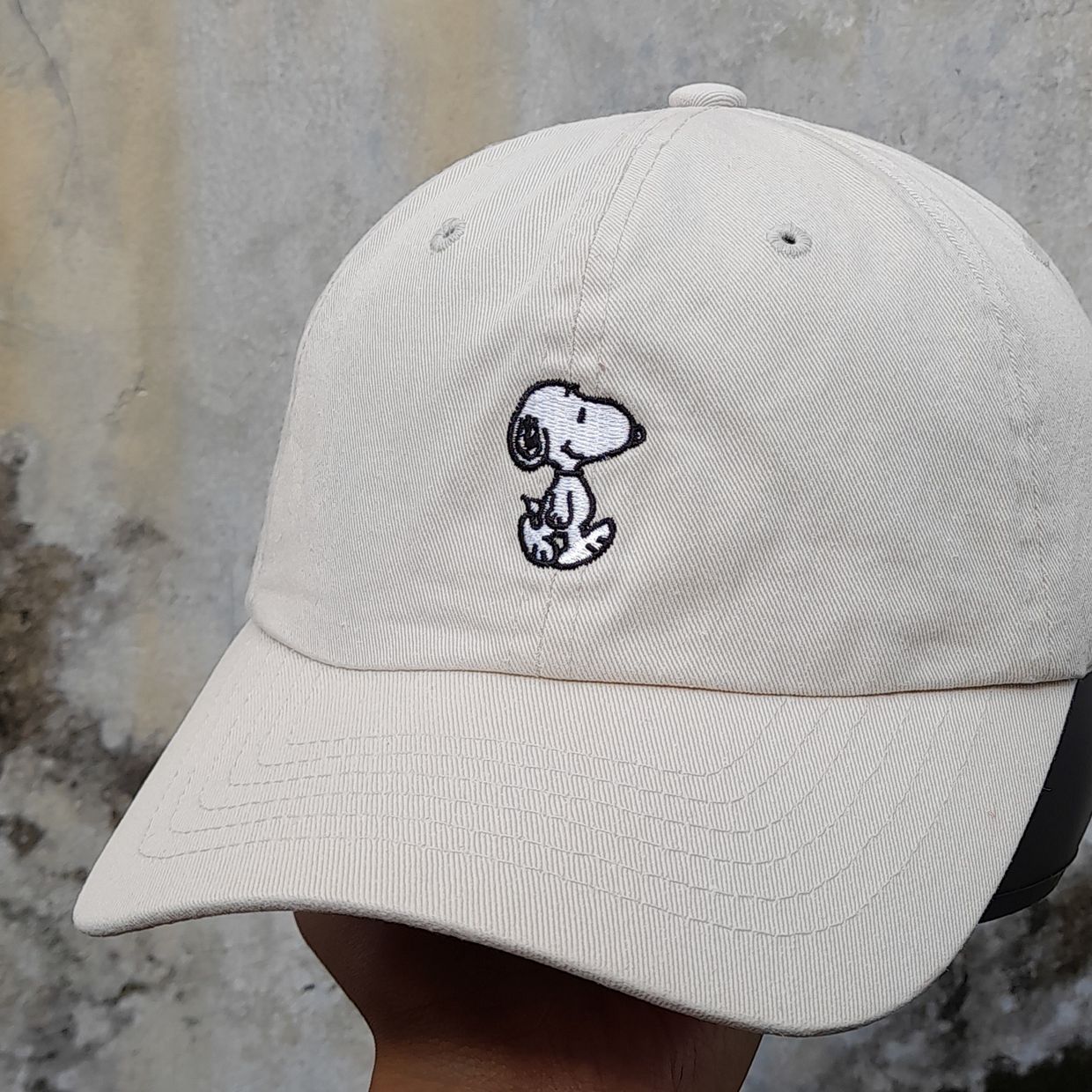 Minimalist Futurist Hat Pria tan, foto 2