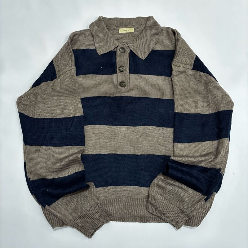 Halfziper Korean Look Stripe, foto 3