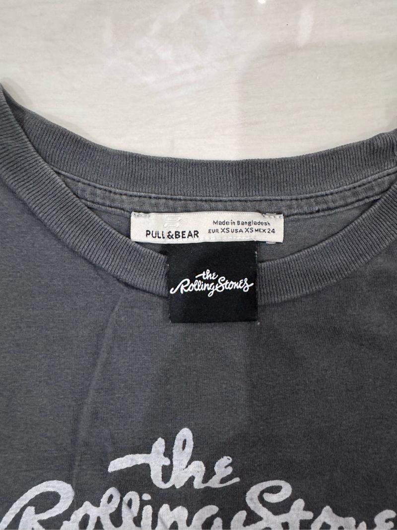 pull & bear rolling stones oversized graphic t-shirt, foto 2