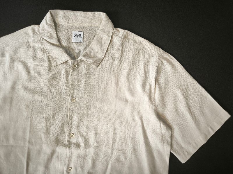 KEMEJA CREAM OVERSIZE ZARA, foto 3
