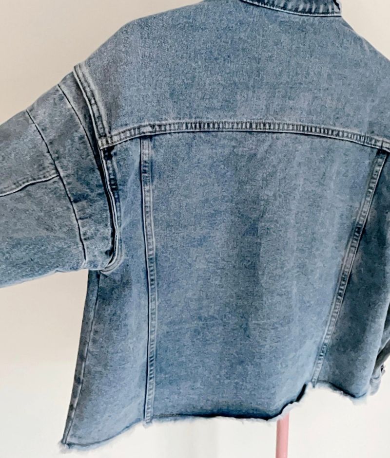Jaket Jeans List White Cotton, foto 5