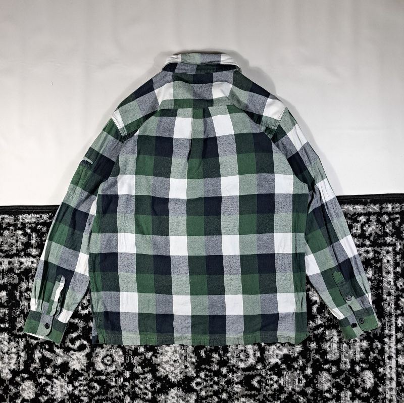 Flannel lengan pocket by pair shine, foto 3