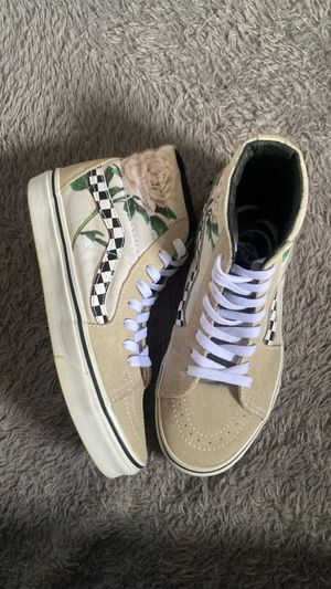 Vans Sk8-hi Checker Floral Turtledove