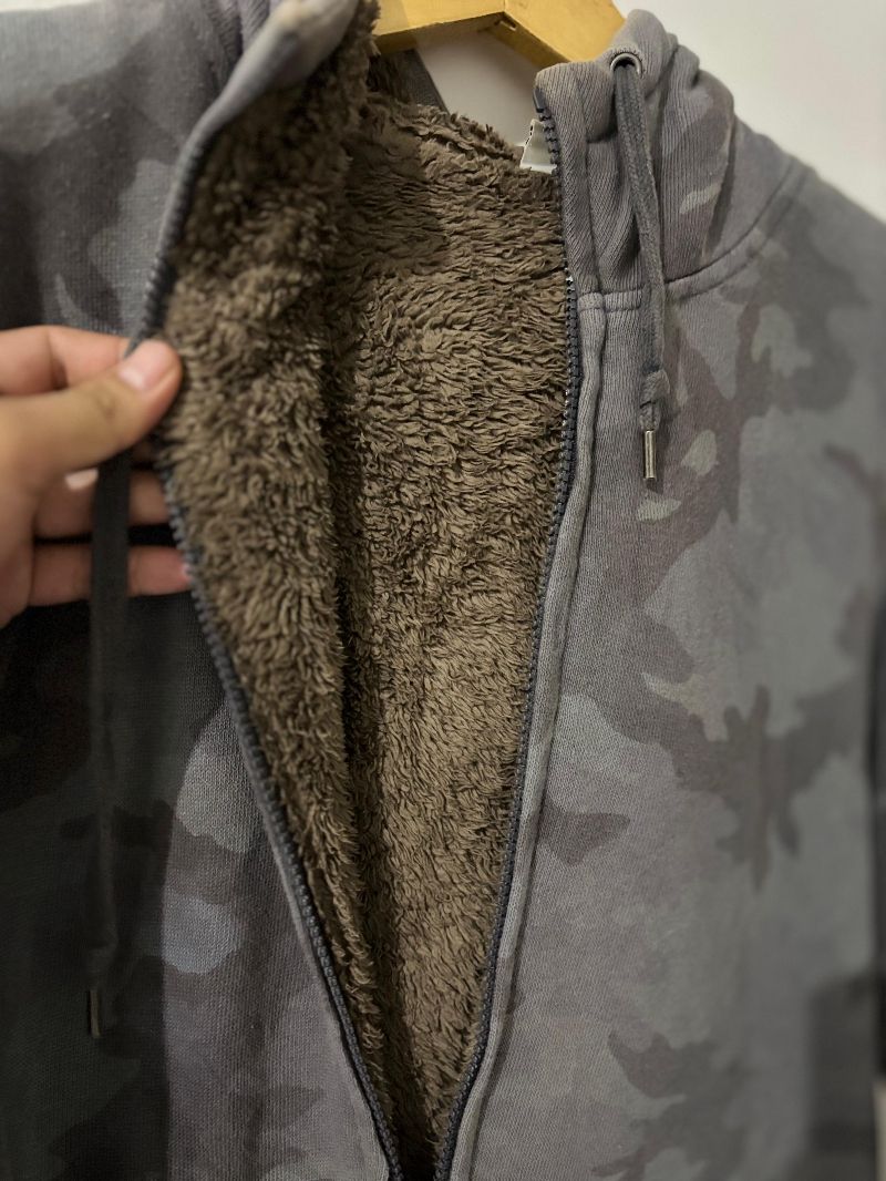 Jacket zipper Uniqlo Sherpa, foto 4