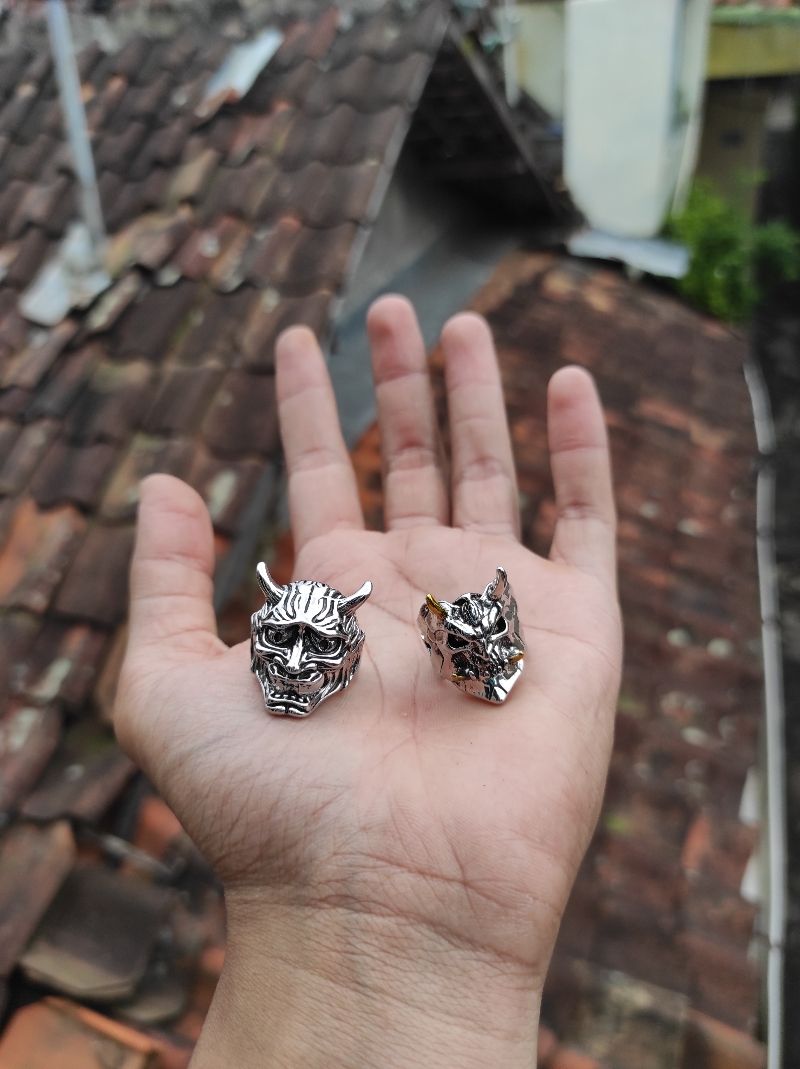 vintage cincin ringskull, foto 2