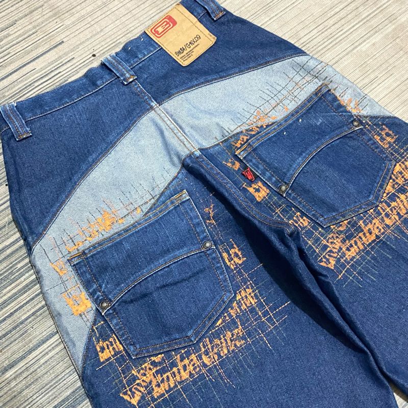 Emba Y2K Baggy Jorts big pocket double pattern, foto 5
