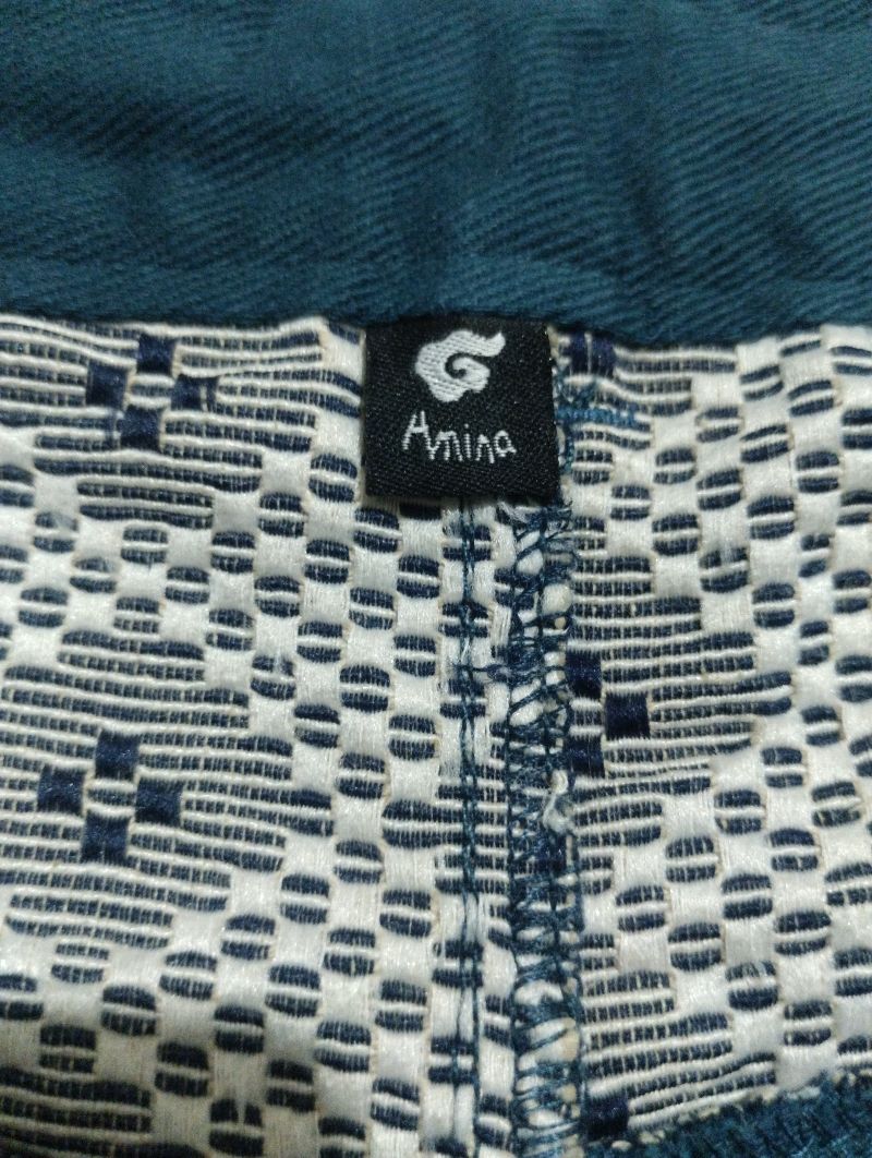 Amina Japan Sashiko Pattern Drop Crotch Pants, foto 6