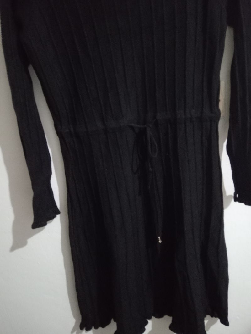 Dress knit hitam, foto 3