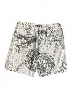 Y2K Southpole Alloverprint Baggy Jorts gothic aflliction sty