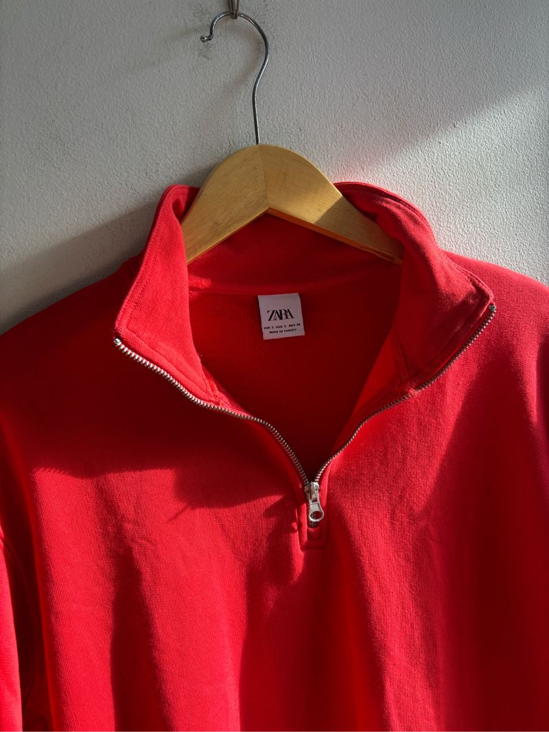 ZARA MAN HALFZIP RED, foto 4