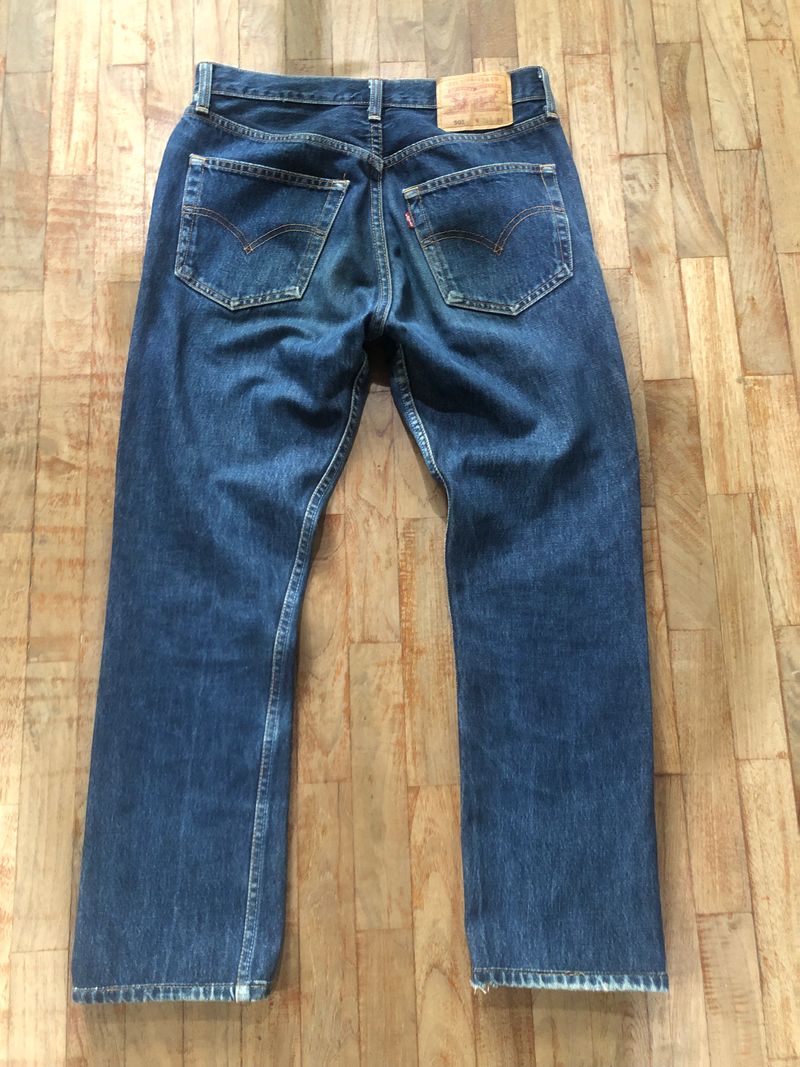 Levi's 501 Jeans Pria navy blue, foto 2