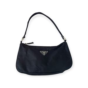 prada nylon baguette bag