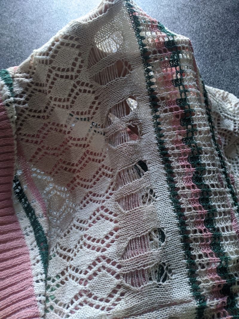Sweater Rajut Jaring Lengan Pendek, foto 5