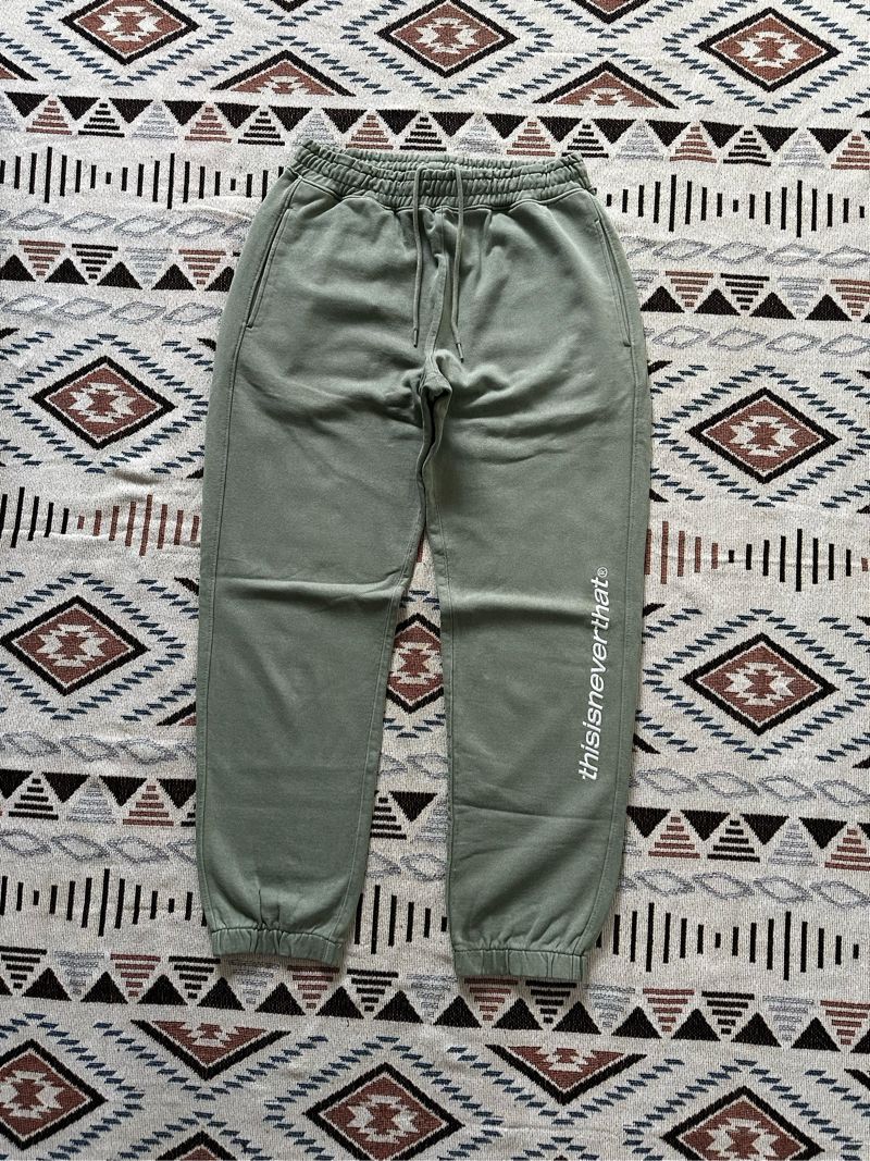 Thisisneverthat SP-Logo Sweatpant - Light Olive, foto 2