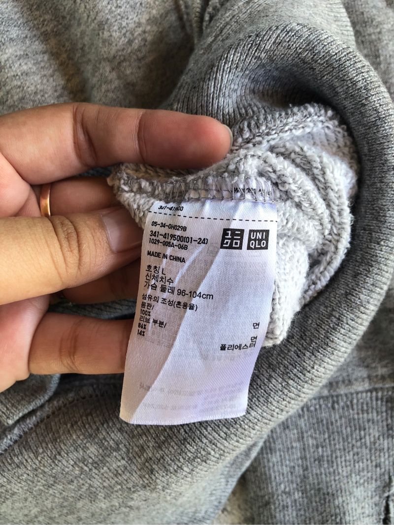 Uniqlo Divided Gray Ripped Distressed Sweater Destroyed, foto 5
